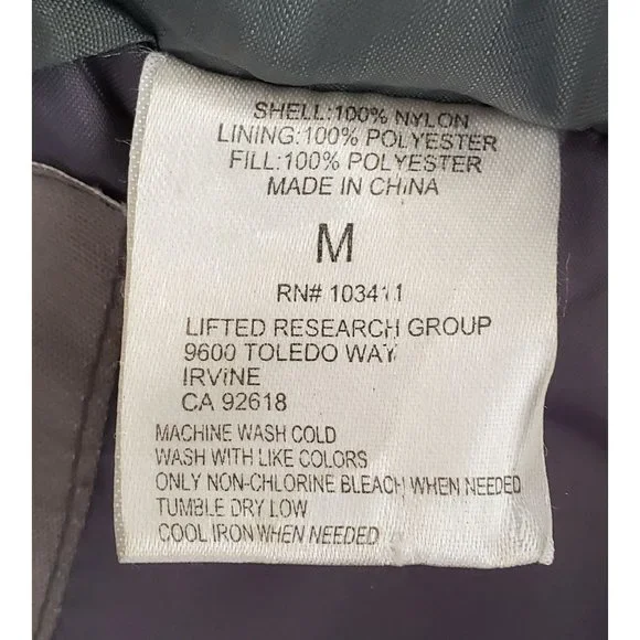 LRG Clothing Men's Grey Puffer Vest with Detachable Hood M - Picture 8 of 12